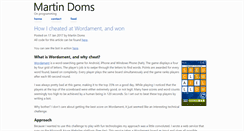 Desktop Screenshot of blog.martindoms.com